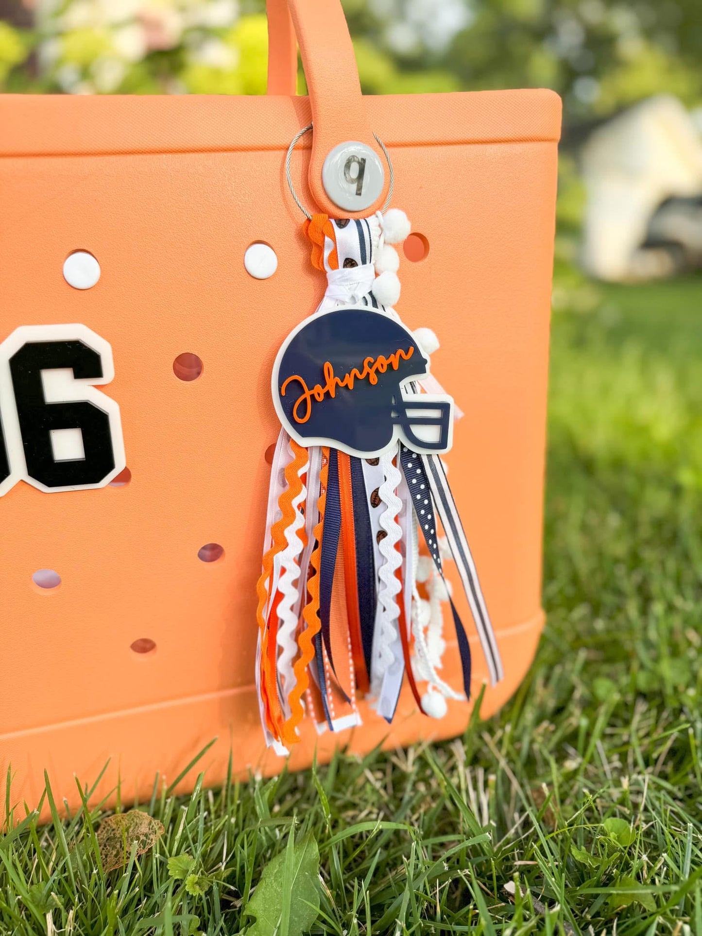 Football Tassel & Charm ONLY