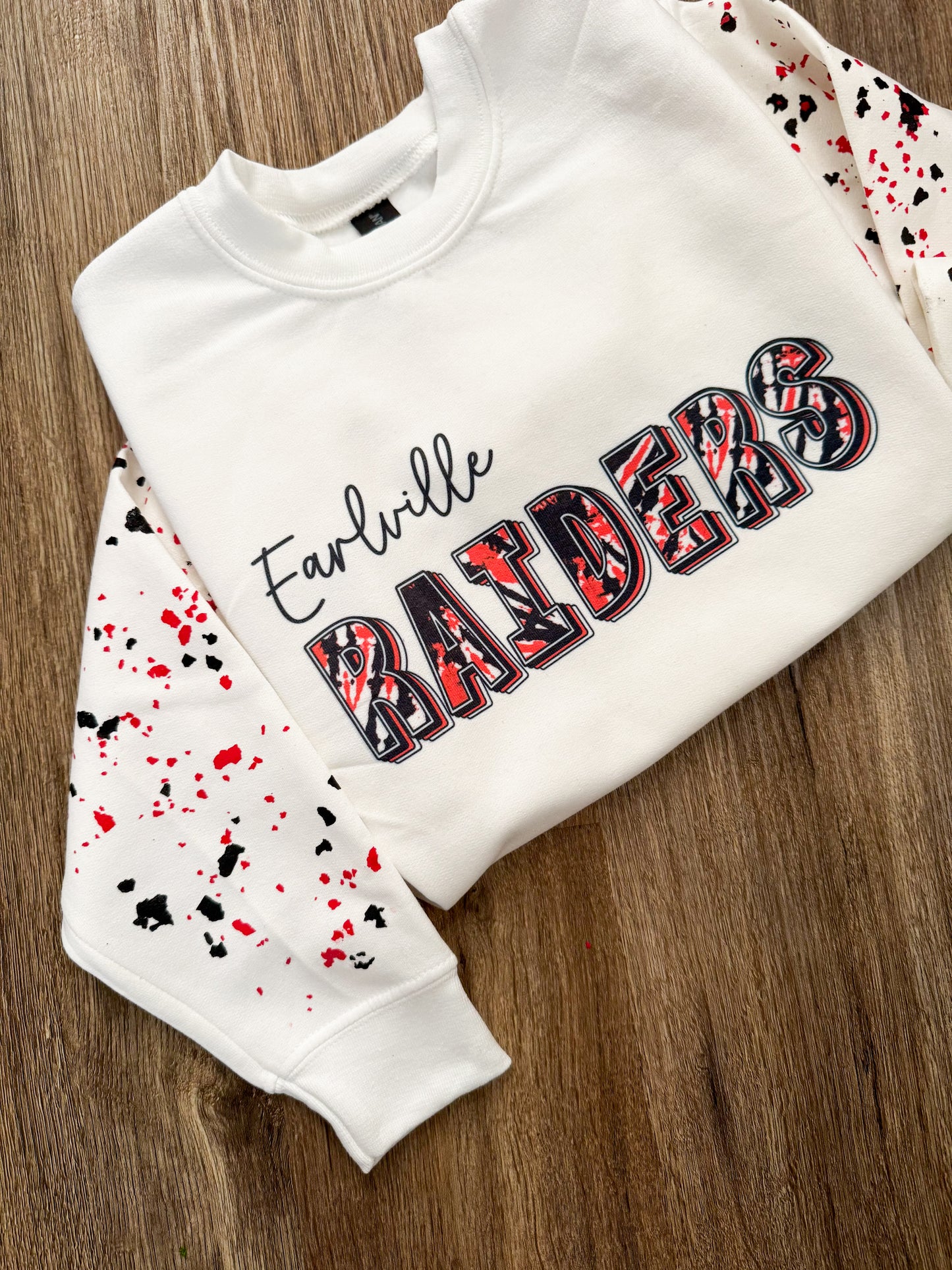 Youth logo confetti sleeve HOODIE