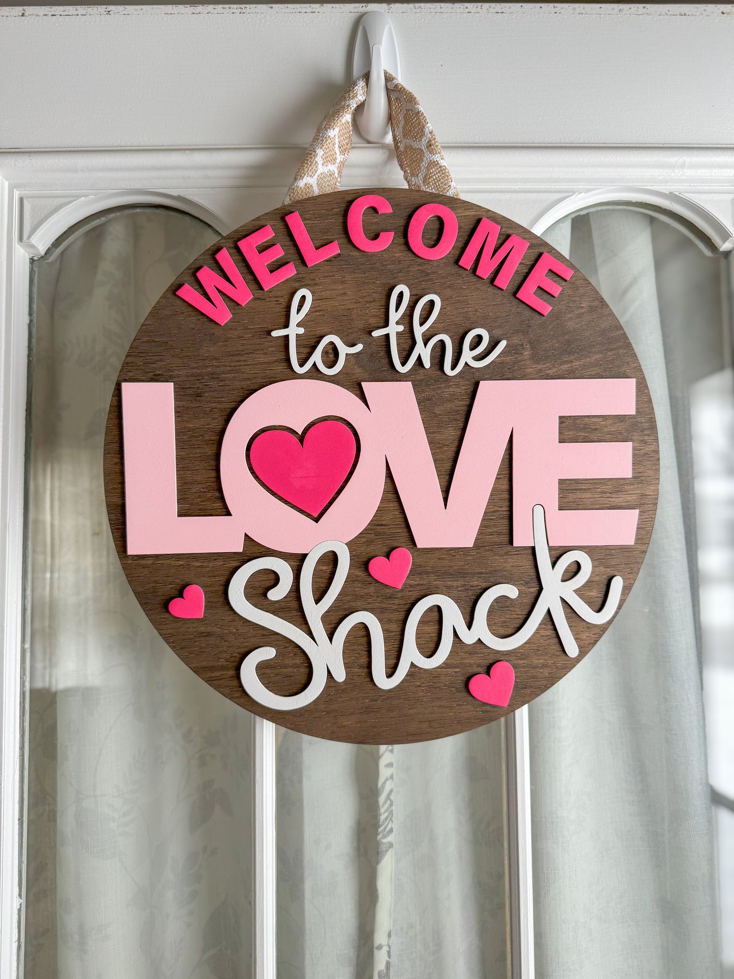 Love Shack door hanger