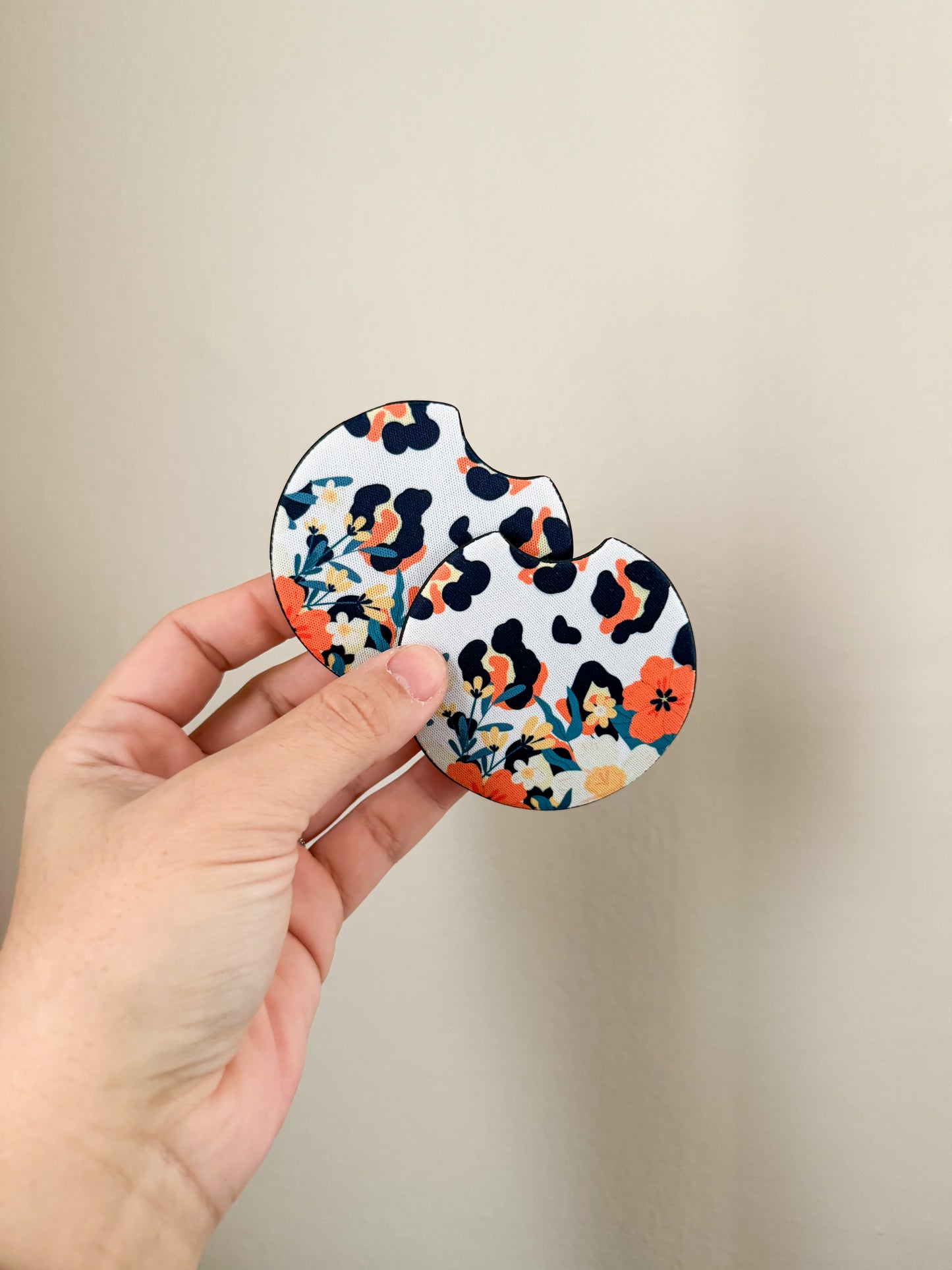 Floral Leopard Coaster