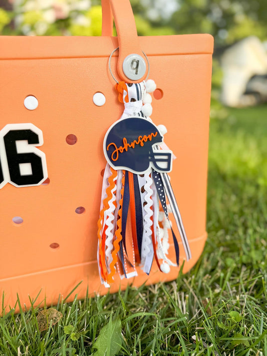 Football Tassel & Charm ONLY
