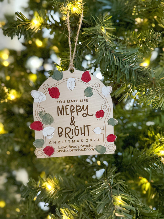 DIY Merry & Bright Ornament