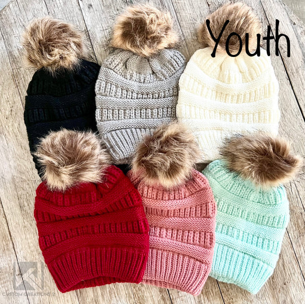 Youth Pom Beanie