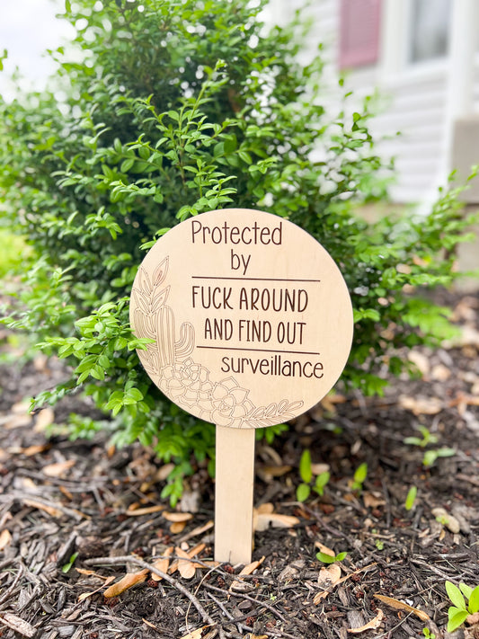 Surveillance sign