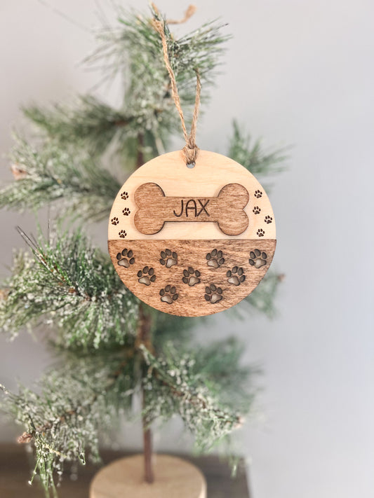 Personalized Dog Bone Ornament