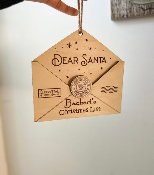 3D Santa Letter ornament