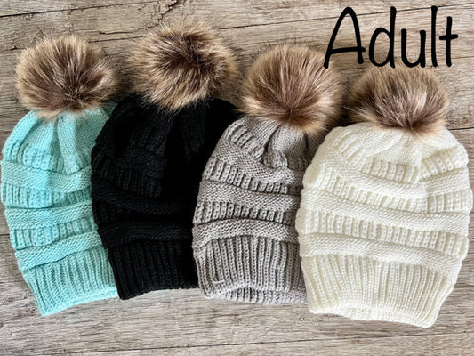 Adult Pom beanie